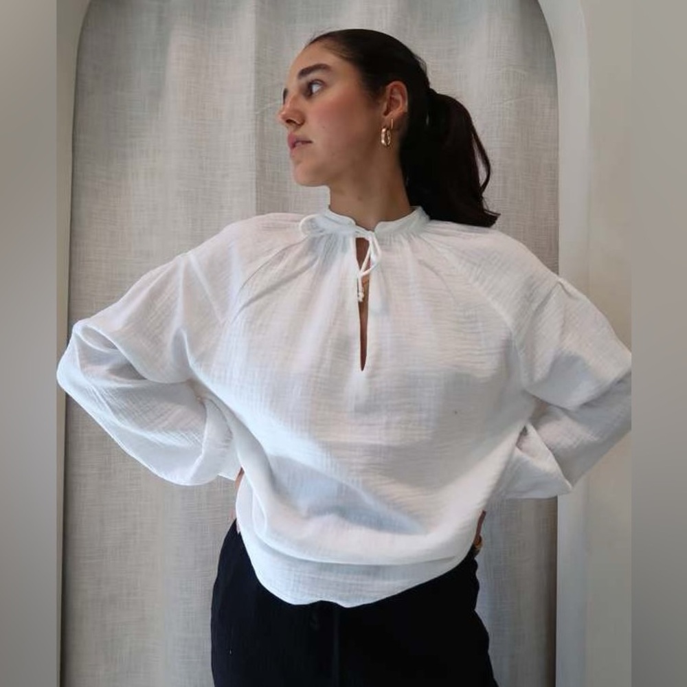 Line the Label Jolie Gauzy Cotton PopOver top NWT